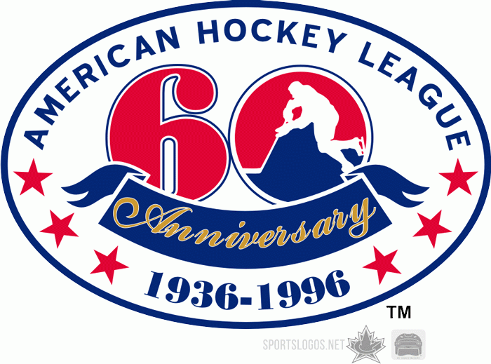 American Hockey League 1995 96 Anniversary Logo iron on transfers for clothing